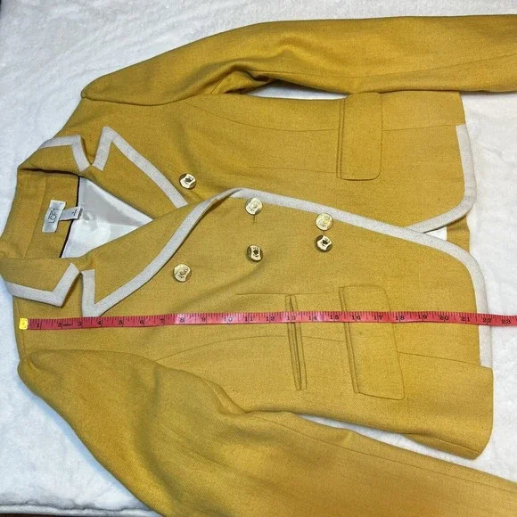 Ann Taylor Loft Yellow Blazer Women’s 6 Y2K Clueless - Picture 15 of 15